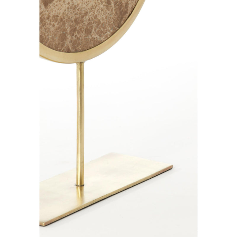 Ornament op voet 35x10x51,5 cm MORENO marmer bruin