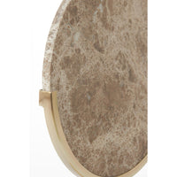 Ornament op voet 35x10x51,5 cm MORENO marmer bruin
