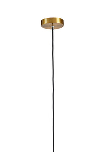 Hanging lamp 35x43 cm MYLES smoked glass+antique bronze