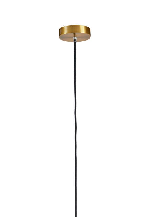 Hanging lamp 35x43 cm MYLES smoked glass+antique bronze