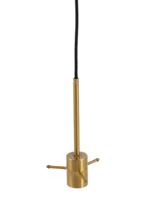 Hanging lamp 35x43 cm MYLES smoked glass+antique bronze