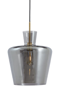 Hanging lamp 35x43 cm MYLES smoked glass+antique bronze