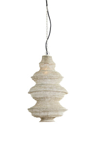 Hanging lamp 31x55 cm NAKISHA light grey