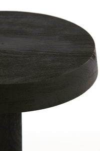 Side table 35x46 cm NALAGU mango wood matt black
