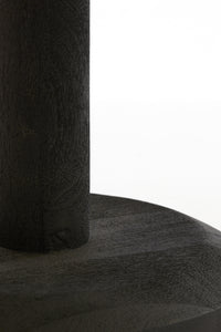 Side table 35x46 cm NALAGU mango wood matt black