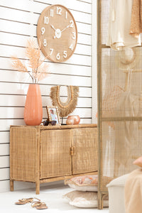 Necklace+Stand Dora Shells/Seagrass Beige Small