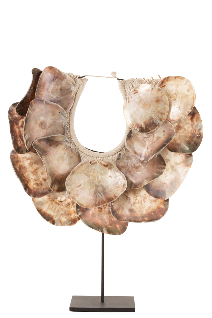 Necklace+Stand Lisa Deco Shells Purple XL
