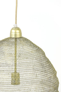 Hanging lamp 45x60 cm NIKKI wire light gold