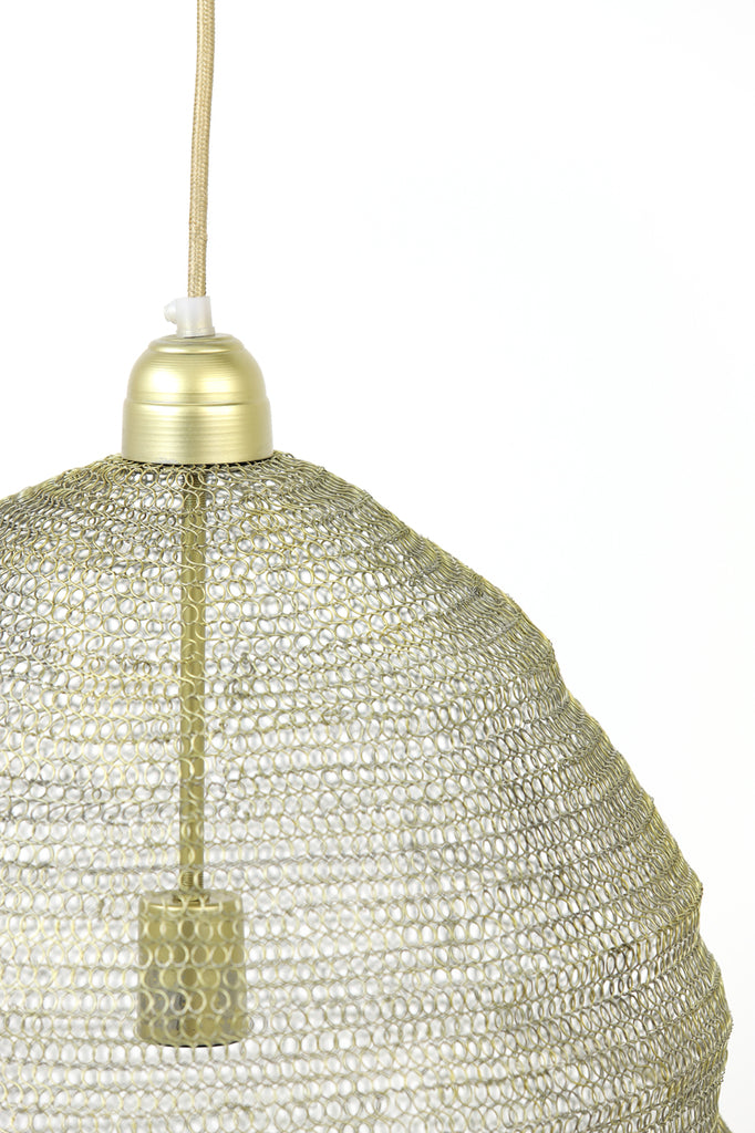 Hanging lamp 45x60 cm NIKKI wire light gold