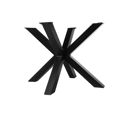 Onderstel Oakland - 3D-Model - 100x80x72 - Gepoedercoat zwart - Metaal