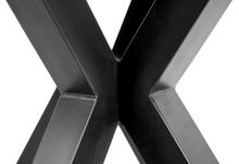 Afbeelding in Gallery-weergave laden, Onderstel Oakland - 3D-Model - 100x80x72 - Gepoedercoat zwart - Metaal
