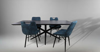 Onderstel Oakland - 3D-Model - 130x90x72 - gepoedercoat zwart - ijzer