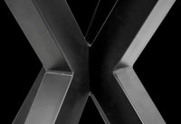 HSM Collection-Tafelonderstel Spider Oakland-70x70x72 (75x75mm)-Zwart-Metaal