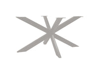 HSM Collection-SalonTafelonderstel Spider Oakland-80x50x40 (50x25mm)-Wit-Metaal