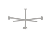 HSM Collection-SalonTafelonderstel Spider Oakland-80x50x40 (50x25mm)-Wit-Metaal