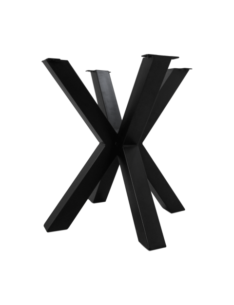 Onderstel Oakland - 3D-Model - 80x80x72 - Gepoedercoat zwart - Metaal