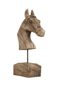 Ornament 25x14x48 cm HORSE wood weather barn