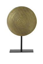 Afbeelding in Gallery-weergave laden, Ornament on base 25x10x39 cm SASIM ant brnz spiral-matt blck
