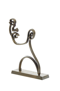 Ornament on base 28x8x38 cm FACE antique bronze