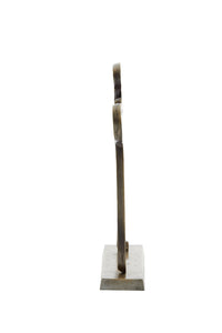 Ornament on base 28x8x38 cm FACE antique bronze