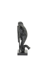 Afbeelding in Gallery-weergave laden, Ornament on base 30x15x35,5 cm ELEPHANT matt black
