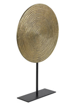 Afbeelding in Gallery-weergave laden, Ornament on base 35x10x56 cm RAWAS r ant brnz circle-mt blck

