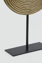 Afbeelding in Gallery-weergave laden, Ornament on base 35x10x56 cm RAWAS r ant brnz circle-mt blck
