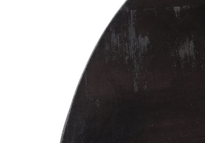Ovaal salontafelblad- 120x80x4,5 - Zwart - Mangohout