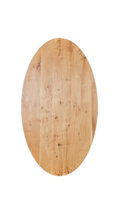 Ovaal tafelblad - 120x70x3,8 - Naturel - Acaciahout