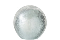Paperweight Flakes Glass Silver/Transparent Large