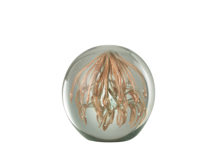 Paperweight Capri Glass Copper Large