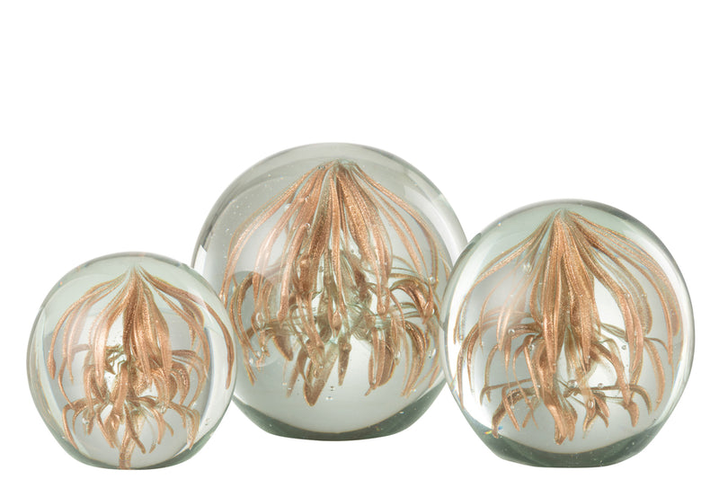 Paperweight Capri Glass Copper Large
