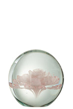 Afbeelding in Gallery-weergave laden, Paperweight Rose Glass Pink Large
