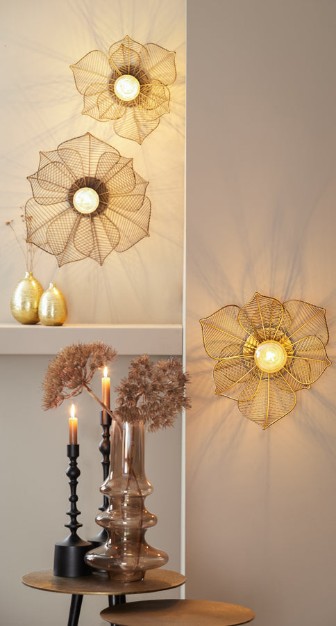 Wall lamp 40x22 cm PAVAS antique bronze