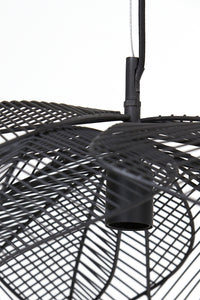Hanging lamp 72x29 cm PAVAS matt black