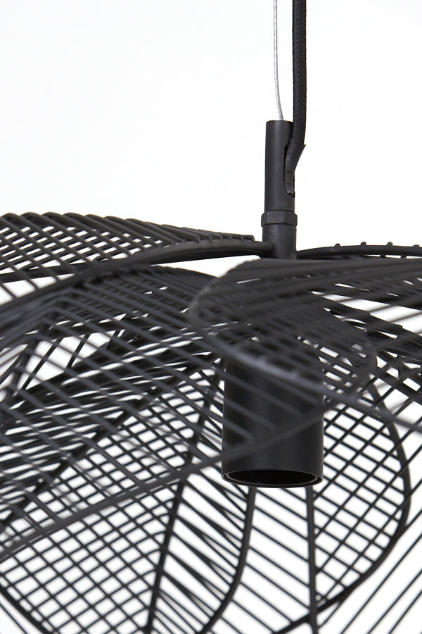 Hanging lamp 72x29 cm PAVAS matt black