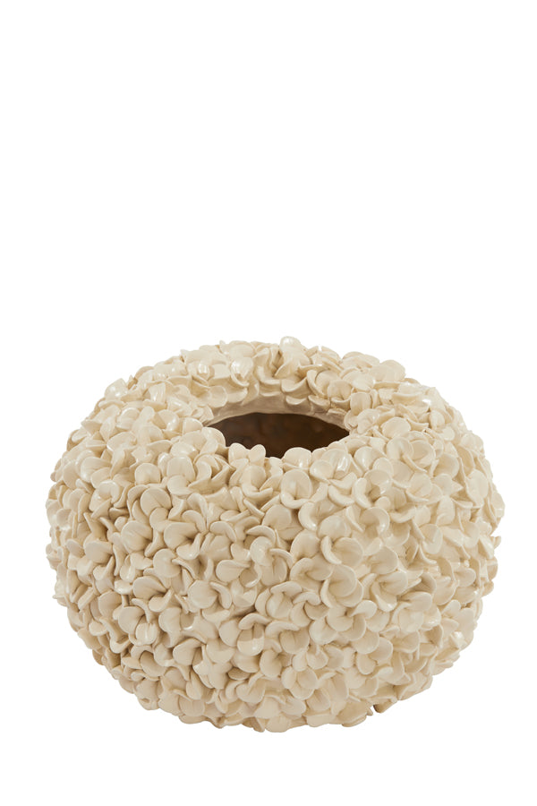 Vase deco 38x23 cm PHYLIA cream