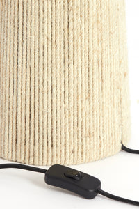 Table lamp 21,5x54,5 cm PITINO jute cream