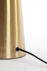 Table lamp 40x53 cm PLEAT glass clear+gold