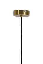 Afbeelding in Gallery-weergave laden, Hanging lamp 30x17 cm PLEAT glass brown+gold
