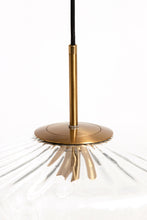Afbeelding in Gallery-weergave laden, Hanging lamp 40x17 cm PLEAT glass clear+gold
