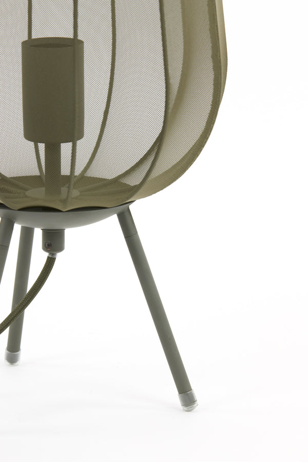 Table lamp 25x45 cm PLUMERIA dark green