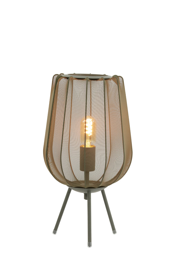 Table lamp 25x45 cm PLUMERIA dark green
