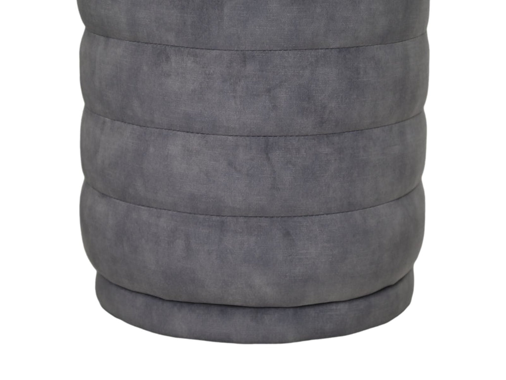 Poefje Rings - 45x45x40 - Dolfijn grijs - Adore 180 - Velours