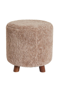 Pouf 40x40 cm POLLY brown-grey+brown