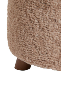 Pouf 40x40 cm POLLY brown-grey+brown