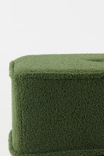 Afbeelding in Gallery-weergave laden, Pouf 40x40x35 cm KIKI teddy dark olive green
