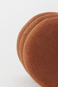 Pouf 40x45 cm KIMI teddy terra+gold