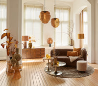Pouf 40x45 cm KIMI teddy terra+gold