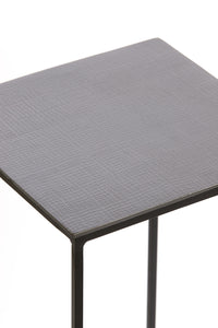 Pillar S/2 25x25x80+30x30x90,5 cm QUIN black nickel+black